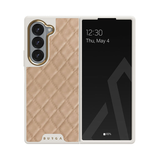 Simply Cream - Quilted Samsung Galaxy Z Fold 6 Case