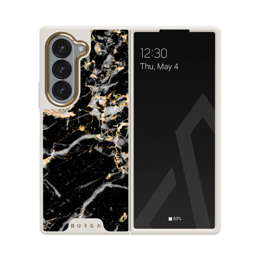 Make A Wish - Gold Marble Samsung Galaxy Z Fold 6 Case