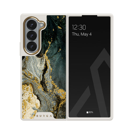 Northern Lights - Marble Samsung Galaxy Z Fold 6 Case