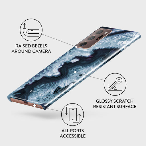 Frozen Lake - Gray Marble Samsung Galaxy Note 20 Ultra 4G / 5G Case 3